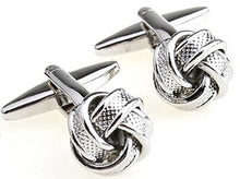 Load image into Gallery viewer, Free shipping Black Cufflinks for men fashion knot design top quality copper hotsale cufflinks whoelsale&retail