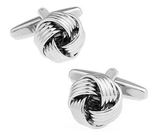 Load image into Gallery viewer, Free shipping Black Cufflinks for men fashion knot design top quality copper hotsale cufflinks whoelsale&retail