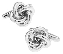Load image into Gallery viewer, Free shipping Black Cufflinks for men fashion knot design top quality copper hotsale cufflinks whoelsale&retail