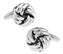 Load image into Gallery viewer, Free shipping Black Cufflinks for men fashion knot design top quality copper hotsale cufflinks whoelsale&retail