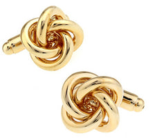 Load image into Gallery viewer, Free shipping Black Cufflinks for men fashion knot design top quality copper hotsale cufflinks whoelsale&retail