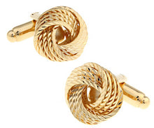 Load image into Gallery viewer, Free shipping Black Cufflinks for men fashion knot design top quality copper hotsale cufflinks whoelsale&retail