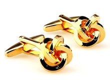 Load image into Gallery viewer, Free shipping Black Cufflinks for men fashion knot design top quality copper hotsale cufflinks whoelsale&retail