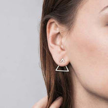 Load image into Gallery viewer, New Earrings Fashion Simple Stud Earrings Personality Trendy Three ways to wear Triangle Earring Wholesale Jewelry Womens Earing