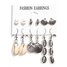 Load image into Gallery viewer, 17KM Fashion Acrylic Shell Earrings Set For Women Bohemian Leopard Tassel Long Stud Earrings 2019 Brincos Geometric DIY Jewelry