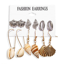 Load image into Gallery viewer, 17KM Fashion Acrylic Shell Earrings Set For Women Bohemian Leopard Tassel Long Stud Earrings 2019 Brincos Geometric DIY Jewelry