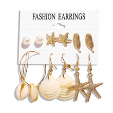 Load image into Gallery viewer, 17KM Fashion Acrylic Shell Earrings Set For Women Bohemian Leopard Tassel Long Stud Earrings 2019 Brincos Geometric DIY Jewelry