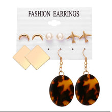 Load image into Gallery viewer, 17KM Fashion Acrylic Shell Earrings Set For Women Bohemian Leopard Tassel Long Stud Earrings 2019 Brincos Geometric DIY Jewelry