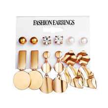 Load image into Gallery viewer, 17KM Fashion Acrylic Shell Earrings Set For Women Bohemian Leopard Tassel Long Stud Earrings 2019 Brincos Geometric DIY Jewelry