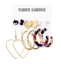 Load image into Gallery viewer, 17KM Fashion Acrylic Shell Earrings Set For Women Bohemian Leopard Tassel Long Stud Earrings 2019 Brincos Geometric DIY Jewelry