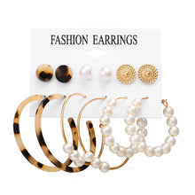 Load image into Gallery viewer, 17KM Fashion Acrylic Shell Earrings Set For Women Bohemian Leopard Tassel Long Stud Earrings 2019 Brincos Geometric DIY Jewelry