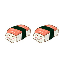 Load image into Gallery viewer, 2019 Lovely Sushi Resin Earrings Kawaii Cartoon Rice Ball Acrylic Earrings Food Art Epoxy Stud Earring