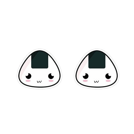 2019 Lovely Sushi Resin Earrings Kawaii Cartoon Rice Ball Acrylic Earrings Food Art Epoxy Stud Earring