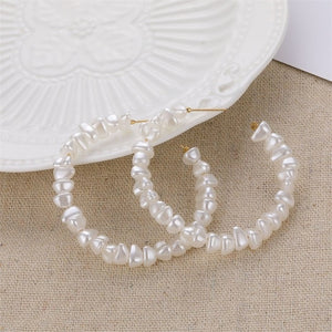 VKME Large Geometric Pearl Earrings Long Earrings Women Earrings Pendant Earrings Brincos Ethnic Vintage Jewelry Party Gifts