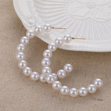 Load image into Gallery viewer, VKME Large Geometric Pearl Earrings Long Earrings Women Earrings Pendant Earrings Brincos Ethnic Vintage Jewelry Party Gifts