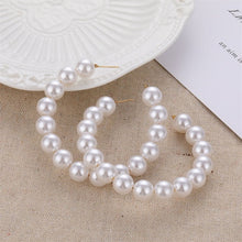 Load image into Gallery viewer, VKME Large Geometric Pearl Earrings Long Earrings Women Earrings Pendant Earrings Brincos Ethnic Vintage Jewelry Party Gifts