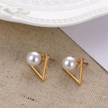 Load image into Gallery viewer, VKME Large Geometric Pearl Earrings Long Earrings Women Earrings Pendant Earrings Brincos Ethnic Vintage Jewelry Party Gifts