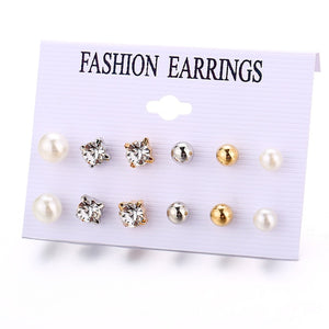 17KM Fashion Acrylic Shell Earrings Set For Women Bohemian Leopard Tassel Long Stud Earrings 2019 Brincos Geometric DIY Jewelry