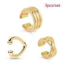 Load image into Gallery viewer, Punk Gold Metal Ear Cuff Cartilage Ear Clip for Women No Pierced C Shape Geometric Small Earcuff Ear Wrap Earcuff Clips Jewelry
