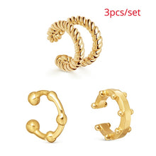 Load image into Gallery viewer, Punk Gold Metal Ear Cuff Cartilage Ear Clip for Women No Pierced C Shape Geometric Small Earcuff Ear Wrap Earcuff Clips Jewelry