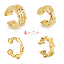 Load image into Gallery viewer, Punk Gold Metal Ear Cuff Cartilage Ear Clip for Women No Pierced C Shape Geometric Small Earcuff Ear Wrap Earcuff Clips Jewelry