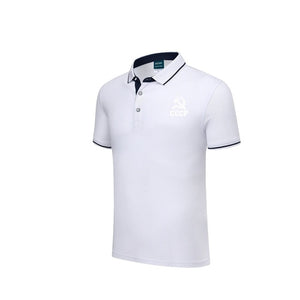 2019 New Men's Polo Shirt CCCP Desiger Polos Mens Cotton Short Sleeve shirt clothes jerseys cotton Plus Size
