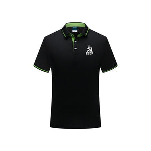 2019 New Men's Polo Shirt CCCP Desiger Polos Mens Cotton Short Sleeve shirt clothes jerseys cotton Plus Size