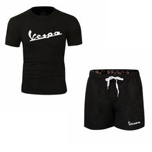 Load image into Gallery viewer, Summer new Sale Men&#39;s Sets T Shirts+Shorts Two Pieces Sets Casual Tracksuit 2019 Tide brand Tshirt Gyms Fitness Sportswears set