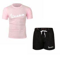 Load image into Gallery viewer, Summer new Sale Men&#39;s Sets T Shirts+Shorts Two Pieces Sets Casual Tracksuit 2019 Tide brand Tshirt Gyms Fitness Sportswears set