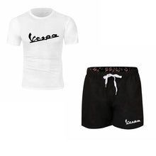 Load image into Gallery viewer, Summer new Sale Men&#39;s Sets T Shirts+Shorts Two Pieces Sets Casual Tracksuit 2019 Tide brand Tshirt Gyms Fitness Sportswears set