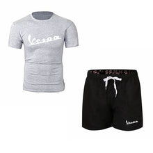 Load image into Gallery viewer, Summer new Sale Men&#39;s Sets T Shirts+Shorts Two Pieces Sets Casual Tracksuit 2019 Tide brand Tshirt Gyms Fitness Sportswears set
