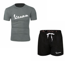 Load image into Gallery viewer, Summer new Sale Men&#39;s Sets T Shirts+Shorts Two Pieces Sets Casual Tracksuit 2019 Tide brand Tshirt Gyms Fitness Sportswears set